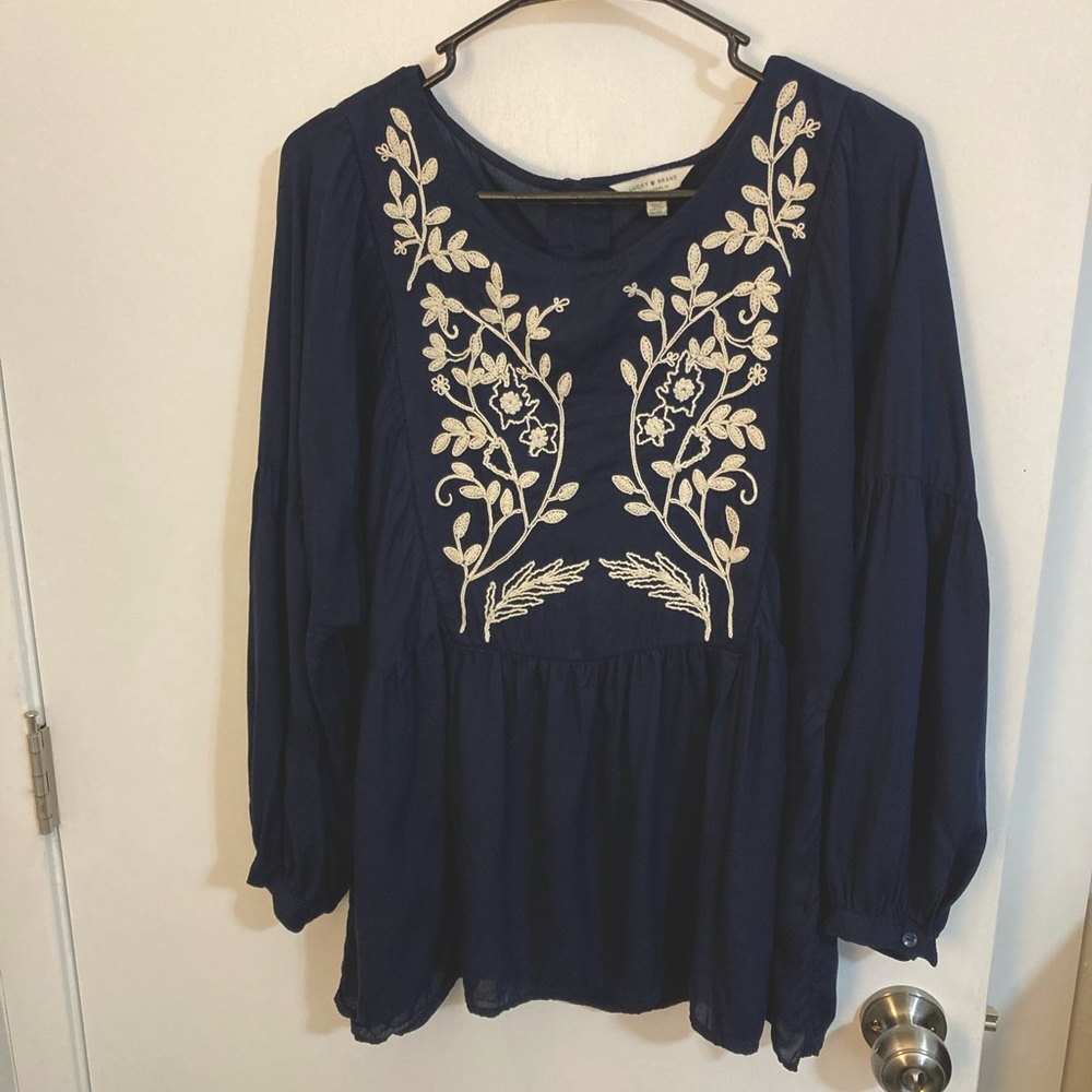 Lucky Brand Embroidered Top
